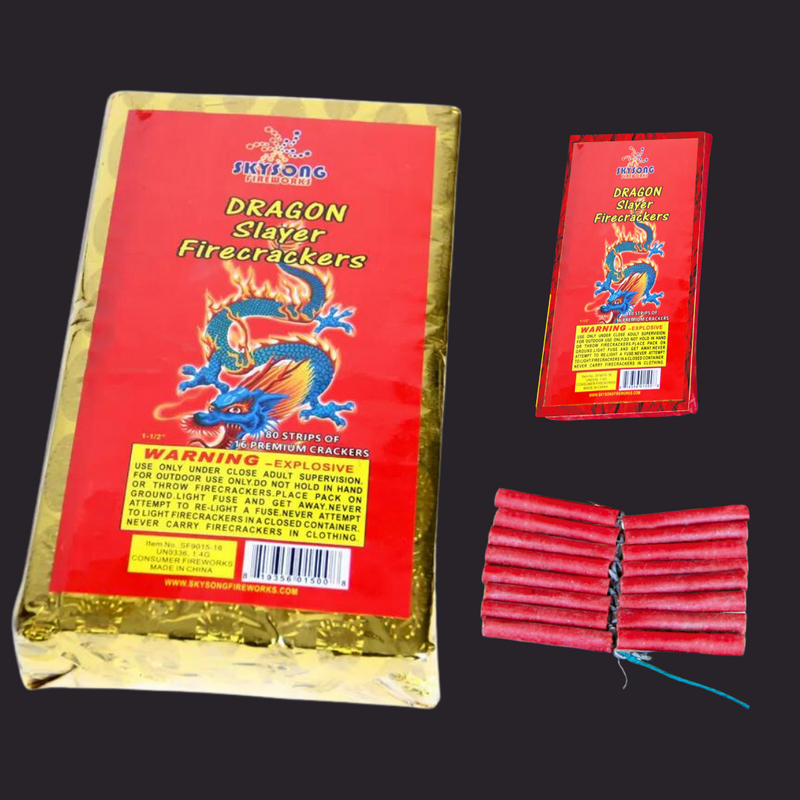 Dragon Slayer Firecrackers, 40 packs of 16 crackers