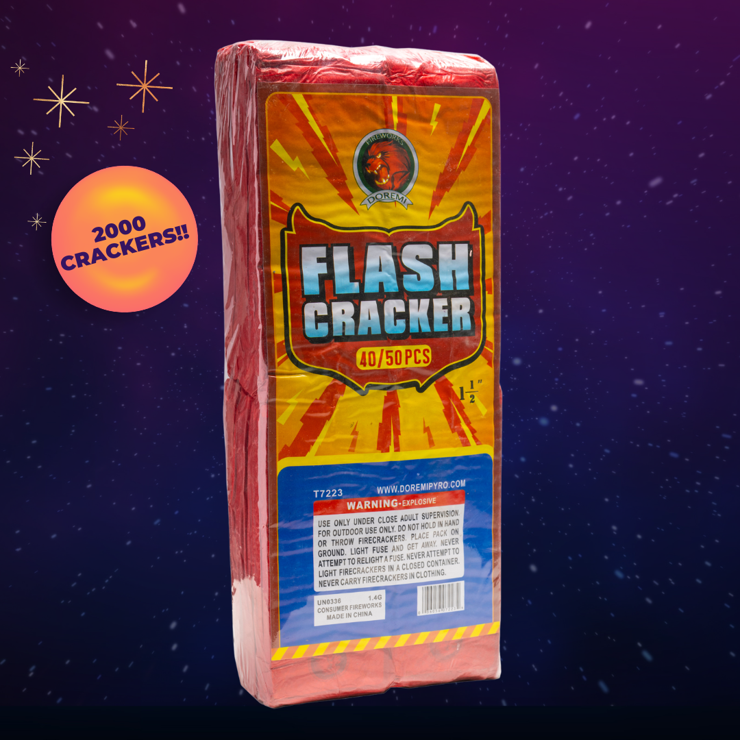 Flashcrackers, 40 Strips, 50 crackers - Firecracker